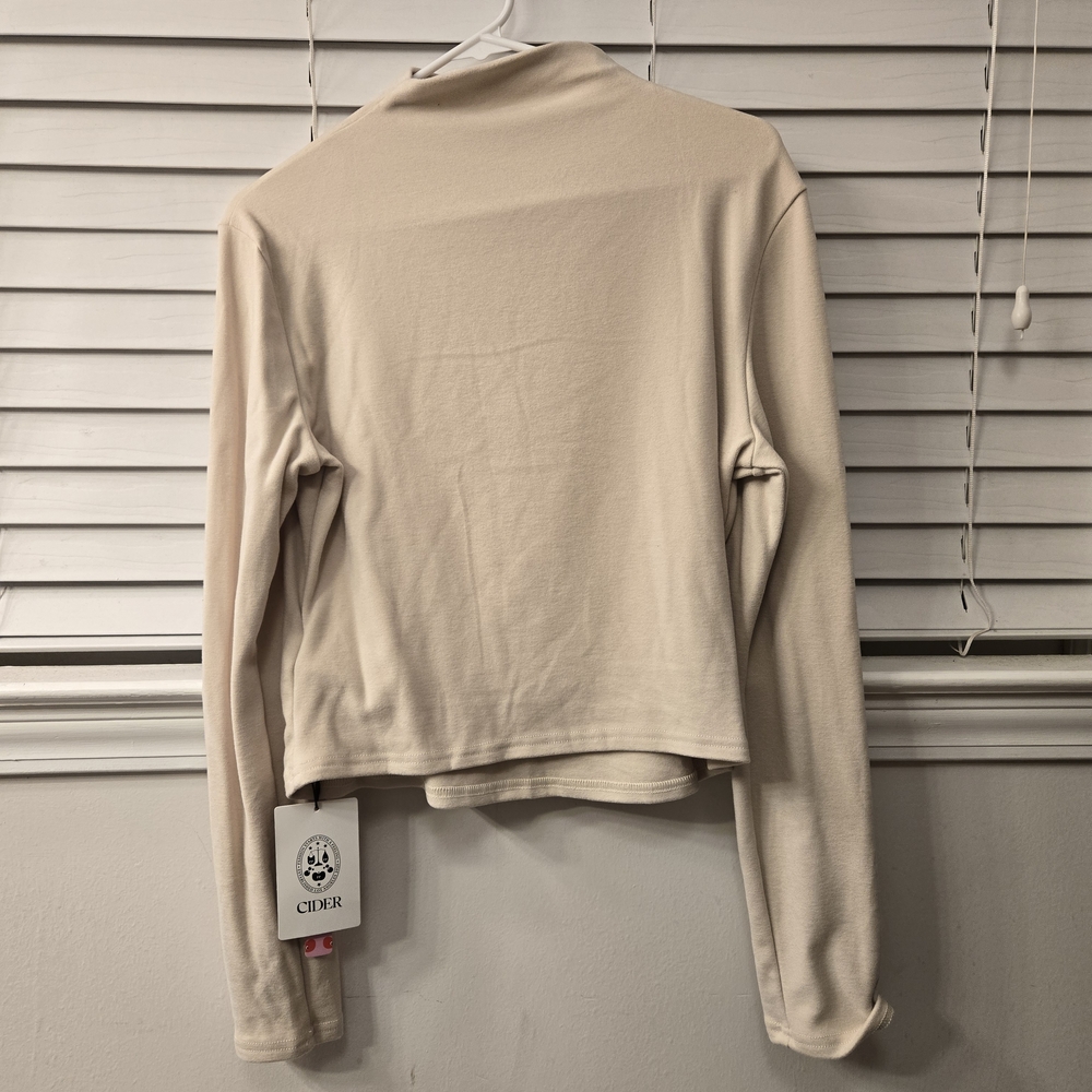Cider Beige Long Sleeve Top